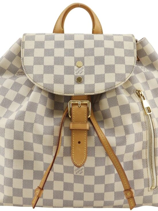 LOUIS VUITTON Speron Backpack Daypack N41578 White Damier Azur Canvas Women main image 7